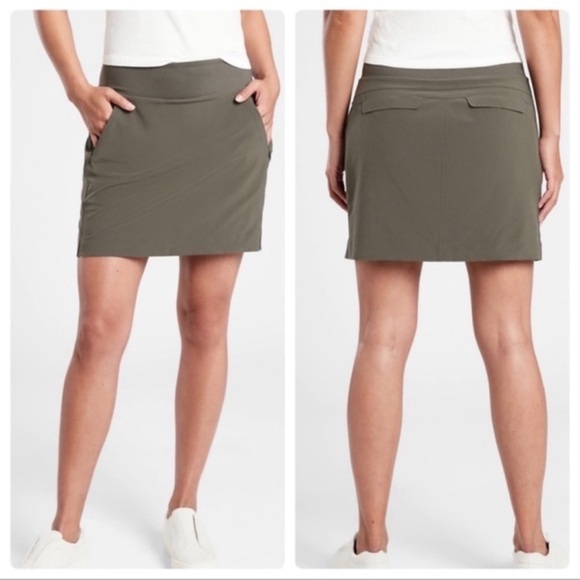 Athleta Green Soho Athletic Skort Skirt Sz 2
